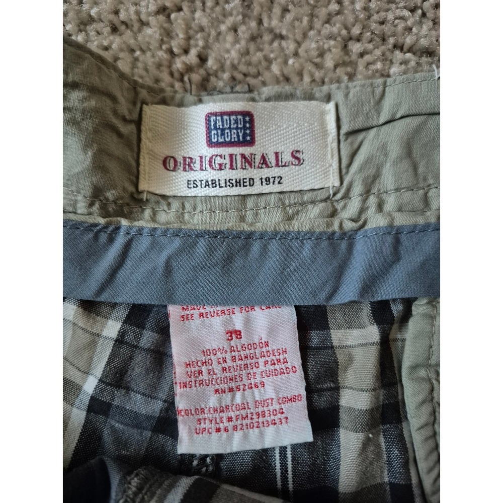 Faded Glory Originals Mens Plaid Shorts Multi colored Casual Summer - Picture 8 of 8